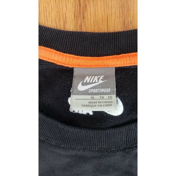 NIKE AIR Sportswear Sweater DON'T ASK Shoe String Tied Lips Black Crewneck XL - Picture 4 of 6